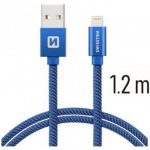 SWISSTEN TEXTILE datový kabel USB - Lightning 1.2m – Zboží Mobilmania