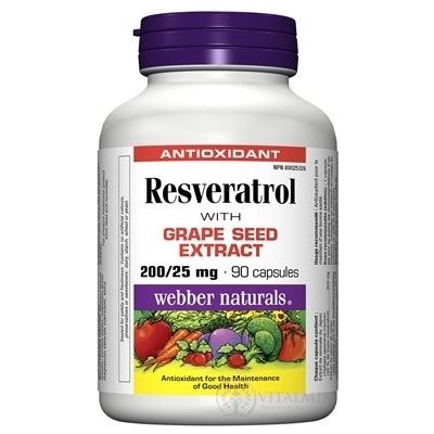 Webber Naturals Resveratrol 90 kapslí