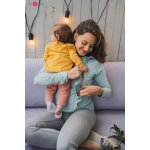 Kojící tričko halenka Milky Waves Mint dl.rukáv – Zboží Dáma