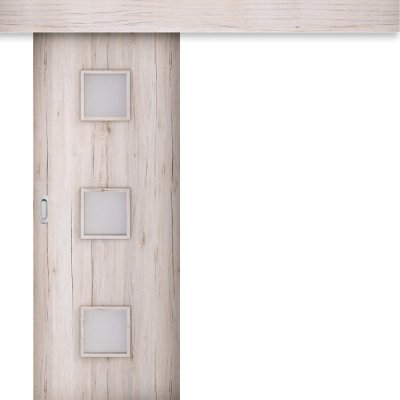 Invado Posuvné dveře na stěnu Salerno 4 Enduro Bílá B134 60 x 197 cm – Zboží Mobilmania