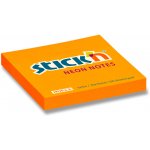 Hopax Stick'n Neon Notes - samolepicí bloček - oranžový 76 x 76 mm – Hledejceny.cz