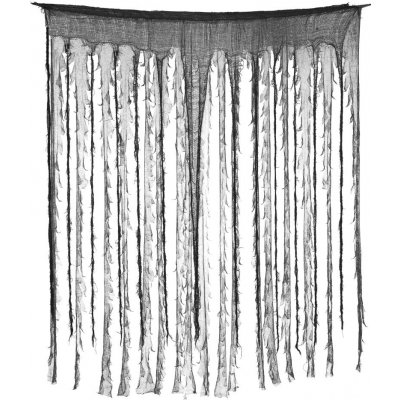 Černo-šedivý závěs 150 x 190 cm