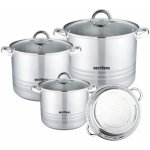 BestBerg 7dílná sada nerezových hrnců BBSC-3S / stříbrná – Zboží Dáma