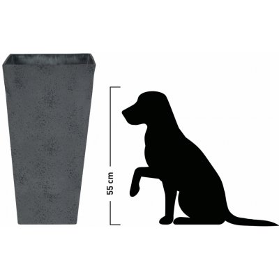 Ter Steege Váza Nimar concrete grey D33 H65 – Hledejceny.cz