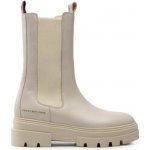 Tommy Hilfiger kotníková obuv s elastickým prvkem Monochromatic Chelsea Boot FW0FW06730 Classic beige – Hledejceny.cz