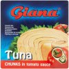 Konzervované ryby Giana Tuňák kousky v rajčatové omáčce 80 g