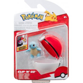 Jazwares Pokémon Clip N Go Pokeball Squirtle