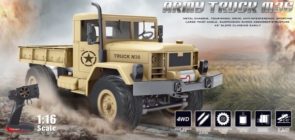 IQ models MZ-ARMY TRUCK M35 1/16- RC_93354 RTR 1:16