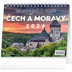 Stolní Nejkrásnější místa Čech a Moravy 2026 – Zboží Dáma