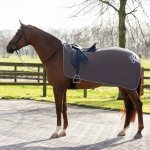 QHP Deka bederní Ornament fleecová grey silver – Zboží Dáma