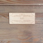 Kreatinka/CEDULKA na dveře Cedulka: WC – Zboží Dáma