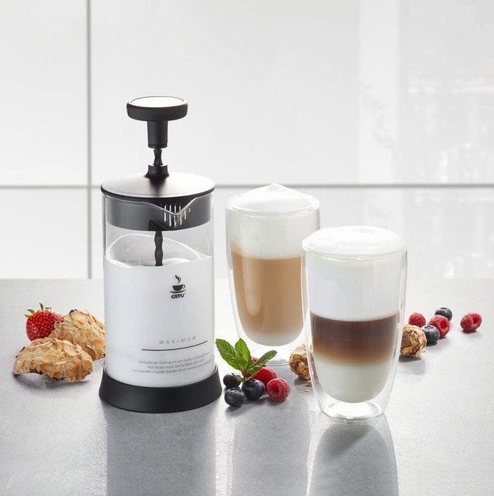Set Gefu ANTONIO + 2 sklenice Latte Macchiato 350ml