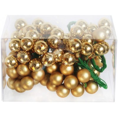 J&M Home International LTD. Koule zápich sklo 1,5cm/96ks zlatá – Hledejceny.cz