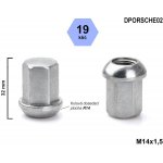 Kolová matice M14x1,5 kulová R14 uzavřená, klíč 19, DPORSCHE02, výška 32 mm