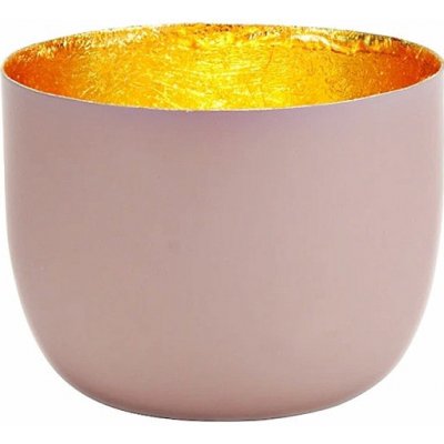 Nefertitis Dekorativní kovový svícen na čajové svíčky šedohnědý 10 cm NF30023 - 8 x 10 cm – Zboží Mobilmania