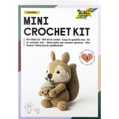 FOLIA Sada na háčkování veverka mini nová edice 23920 – Hledejceny.cz