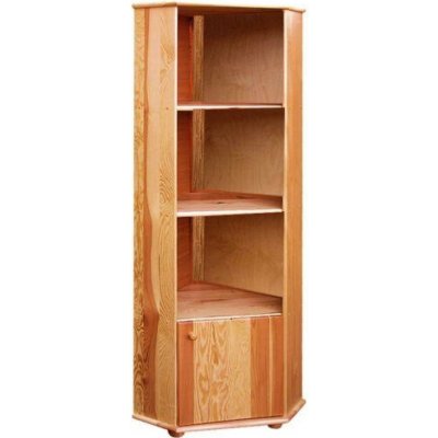 Nábytek z lesa Rohová knihovna Slim 09 masiv borovice 70 x 180 x 48 cm – Zbozi.Blesk.cz