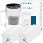 Wessper D2 Borosilicate 3 l černá + filtry 10 ks – Hledejceny.cz