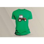 Sandratex dětské bavlněné tričko Traktor 3. zelená – Zboží Dáma