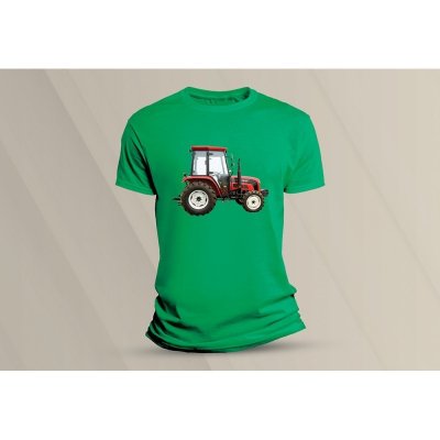 Sandratex dětské bavlněné tričko Traktor 3. zelená – Zboží Dáma