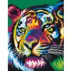 Malování podle čísla Malování podle čísel Barevný tygr