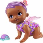 Mattel My Garden Baby plazící se motýlek fialová – Sleviste.cz