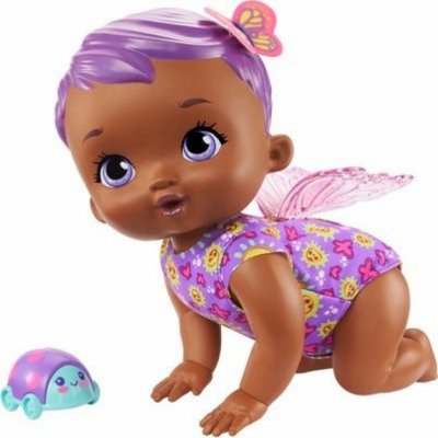 Mattel My Garden Baby plazící se motýlek fialová – Zboží Mobilmania