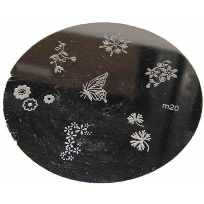 Destička na potisk nehtů m20 – Zboží Dáma