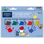 Lefranc prstové barvy pro děti 5 x 80 ml – Hledejceny.cz
