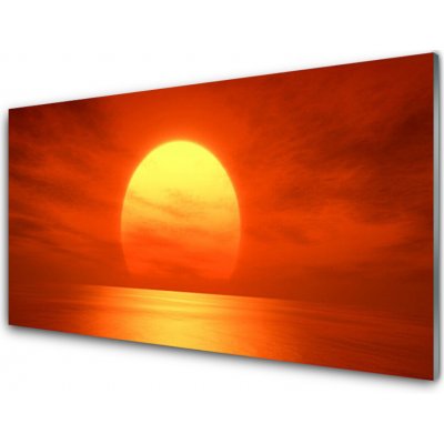 Obraz na skle Západ Slunce Moře 100x50 cm – Zboží Mobilmania