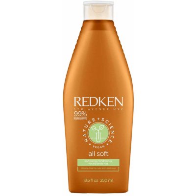 Redken Nature+Science All Soft hydratační kondicionér pro suché a poškozené vlasy 250 ml – Zboží Mobilmania