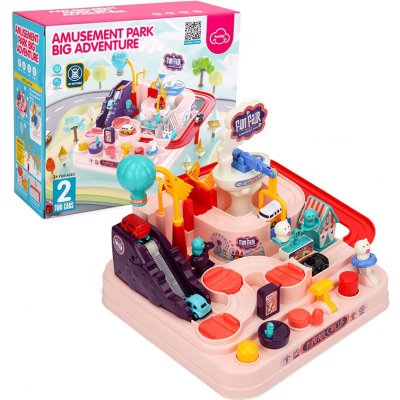 iMex Toys Naučná autodráha Pink Adventure 2v1 – Sleviste.cz