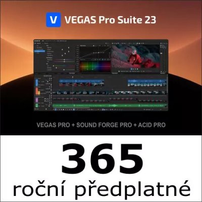 VEGAS Pro SUITE 365 (roční předplatné) – Hledejceny.cz
