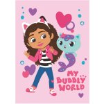 Jerry Fabrics Dětská fleecová deka Gabbys Dollhouse Bubbly World – Zboží Dáma