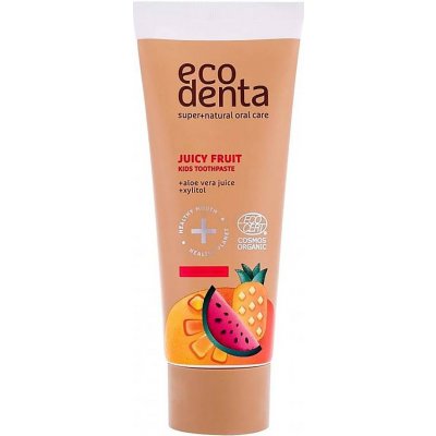 Ecodenta Cosmos Organic Juicy Fruit pasta s příchutí šťavnatého ovoce 75 ml