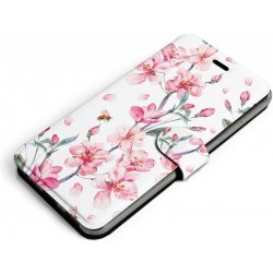 Pouzdro Mobiwear Flip Apple iPhone 13 - M124S Růžové květy