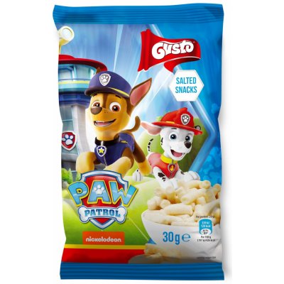 Gusto Paw Patrol Tlapková Patrola Kukuřičný snack modrý 30 g – Zboží Dáma