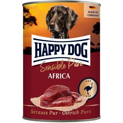 Happy Dog Sensible Pure Africa pštrosí maso 24 x 400 g