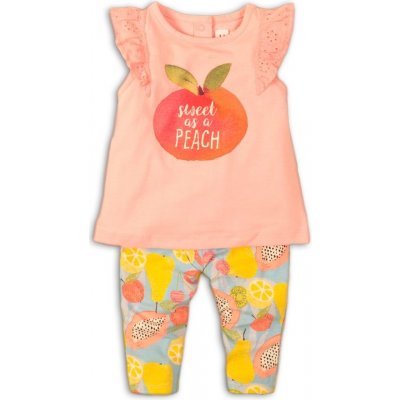 Minoti Kojenecký set dívčí tričko a kalhoty Minoti Fruits 4 růžová – Zboží Mobilmania