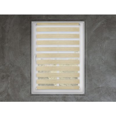 Fexi Roleta Den a noc, Nature sláma, A 063 150 x 92 cm levá-bílá – Hledejceny.cz