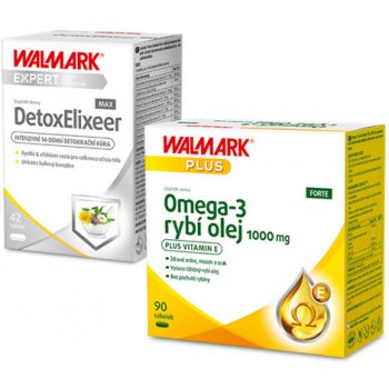 Walmark DetoxElixeer MAX + Omega 3 rybí olej Forte 1000 mg 42 tablet + 90  tablet od 578 Kč - Heureka.cz