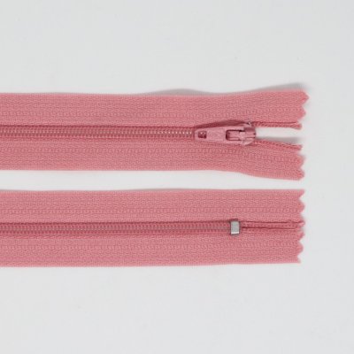 Spirálový zip, šíře 3 mm, délka 55 cm, růžová – Hledejceny.cz