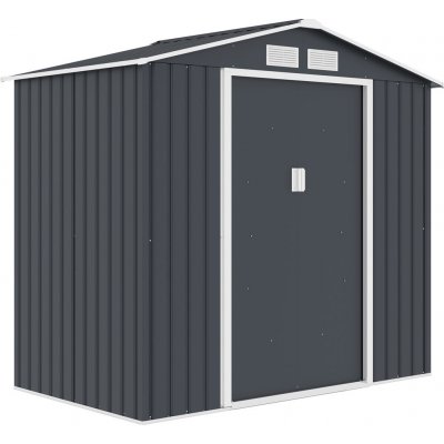 Crossheim C25026 Zahradní domek L 213x 131 x 195 cm, šedý – Zboží Dáma
