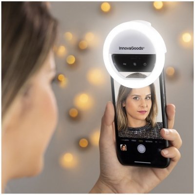 InnovaGoods V0103207 Nabíjecí kruhové selfie světlo Instahoop – Zboží Mobilmania