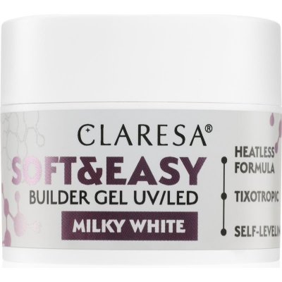 Claresa stavební gel na nehty Softeasy milky white 12g – Zbozi.Blesk.cz