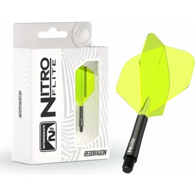Red Dragon Nitro Flite - No2 - black & yellow - midi – Zboží Dáma