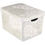 CURVER box úložný ROMANCE 39,5x29,5x25,0cm (L) s víkem PH 04711-D64-05 – Hledejceny.cz