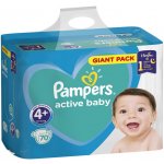 Pampers Active Baby 4+ 70 ks – Hledejceny.cz