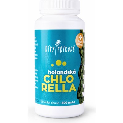 Díky přírodě Holandská chlorella 800 tablet – Hledejceny.cz
