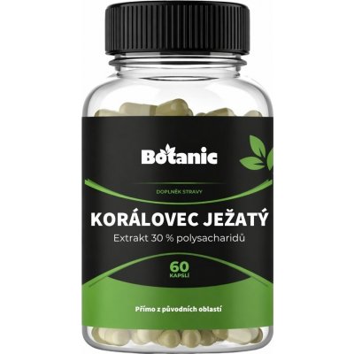 Botanic Korálovec ježatý Extrakt 30 % polysacharidů 60 kapslí – Hledejceny.cz